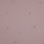 SOFT ROSE DOUBLE GAUZE EMBROIDERY STARS 03300.015