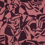 AUBERGINE COTTON VISCOSE ABSTRACT  02040.010