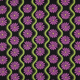 BLACK COTTON VISCOSE FLOWERS  02041.001