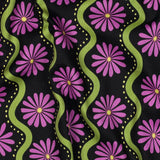 BLACK COTTON VISCOSE FLOWERS  02041.001