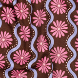 BROWN COTTON VISCOSE FLOWERS  02041.009