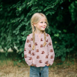 PINK DOUBLE GAUZE CATS 02088.021