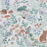 WHITE FINE POPLIN DIGITAL ANIMALS  02099.002