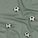 GREEN JERSEY MELANGE SOCCERBALLS  02185.017