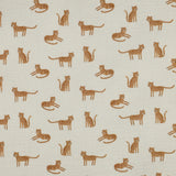 ECRU DOUBLE GAUZE DIGITAL LEOPARDS 02244.001
