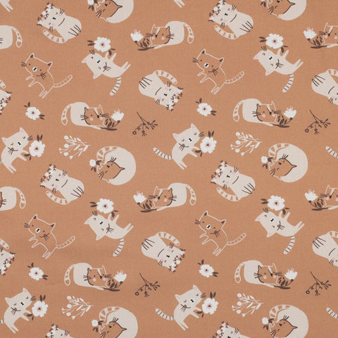 PEACH FINE POPLIN  CATS 03041.012