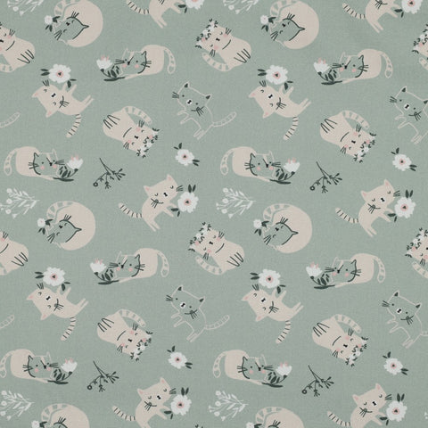 MINT FINE POPLIN  CATS 03041.016