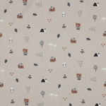 TAUPE FINE POPLIN SWEET BEARS 03042.004