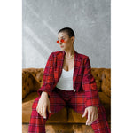 CERISE BRUSHED CHECK 03464.001