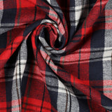 RED BRUSHED YARN DYED CHECK 03470.001