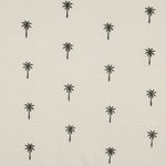 NATURAL WASHED DOUBLE GAUZE EMBROIDERY PALM TREES 03647.062