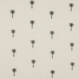 NATURAL WASHED DOUBLE GAUZE EMBROIDERY PALM TREES 03647.062