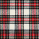 ECRU/RED COTTON YARN DYED BRUSHED CHECKS 03748.001