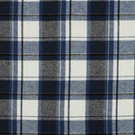NAVY COTTON YARN DYED BRUSHED CHECKS 03863.001