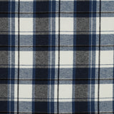 NAVY COTTON YARN DYED BRUSHED CHECKS  03863.001