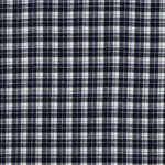NAVY COTTON YARN DYED BRUSHED CHECKS 03863.002
