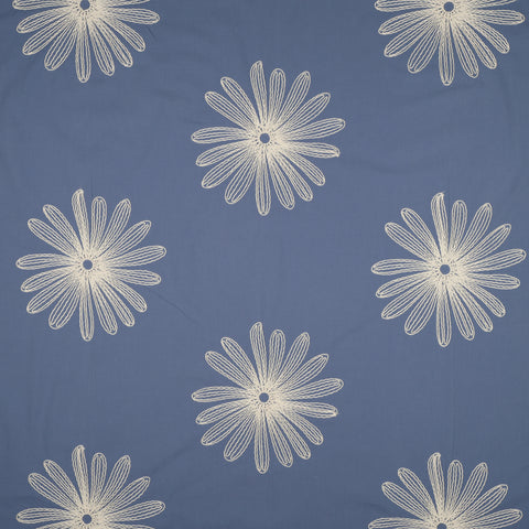 JEANS COTTON EMBROIDERY FLOWERS 03875.002