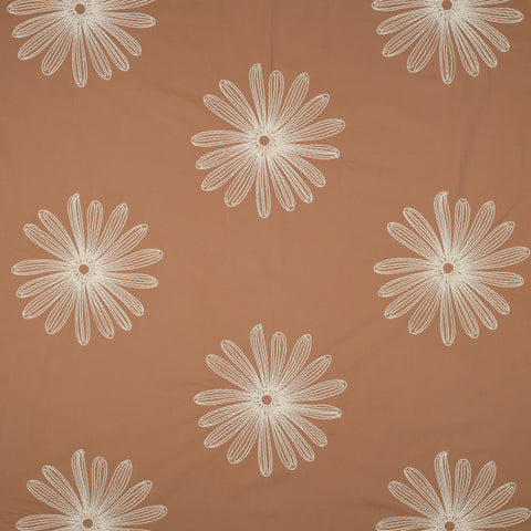 CINNAMON COTTON EMBROIDERY FLOWERS 03875.003