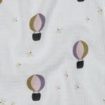 WHITE DOUBLE GAUZE HOT AIR BALLOONS 04153.004