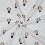 WHITE DOUBLE GAUZE HOT AIR BALLOONS 04153.004