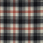 NAVY / BRIQUE COTTON YARN DYED BRUSHED CHECKS 04477.001