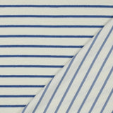 LIGHT BLUE COTTON TOWELLING YARN DYED STRIPES  04588.022