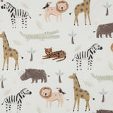 WHITE JERSEY DIGITAL SAFARI ANIMALS 05086.002