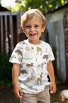 WHITE JERSEY DIGITAL SAFARI ANIMALS 05086.002
