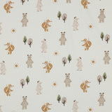 WHITE JERSEY DIGITAL FOREST ANIMALS 05088.002