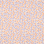 PEACH POPLIN BIOLOGISCH FLOWERS 05159.009