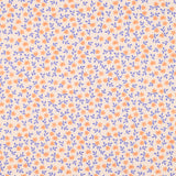 PEACH POPLIN BIOLOGISCH FLOWERS 05159.009