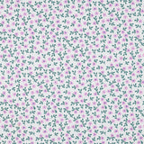 WHITE POPLIN BIOLOGISCH FLOWERS 05159.010