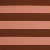 SALMON / BROWN CANVAS STRIPES 05162.021