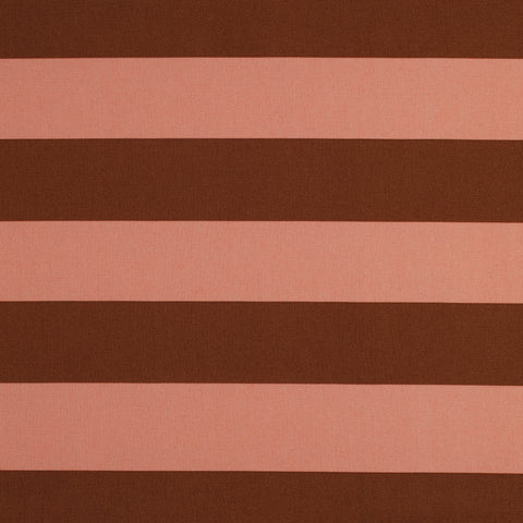SALMON / BROWN CANVAS STRIPES 05162.021