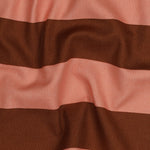 SALMON / BROWN CANVAS STRIPES 05162.021
