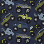 NAVY FINE POPLIN DIGITAL MONSTERTRUCKS 05710.003