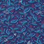 COBALT FINE POPLIN DIGITAL LEAVES 05960.003