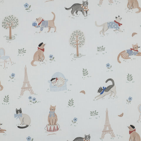 White FINE POPLIN DIGITAL VIVE LA FRANCE 05964.001