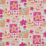 FUCHSIA FINE POPLIN DIGITAL FLOWERS 05967.001