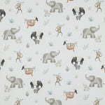 OFF-WHITE FINE POPLIN DIGITAL SAFARI ANIMALS 05969.002