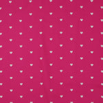 FUCHSIA / WHITE FINE POPLIN HEARTS 06120.016