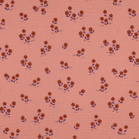 PEACH DOUBLE GAUZE FLOWERS 06126.050