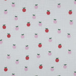 WHITE DOUBLE GAUZE FRUITS 06129.004