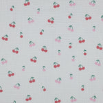 WHITE DOUBLE GAUZE FRUITS 06129.014