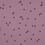 MAUVE RIB JERSEY HEARTS 06285.005