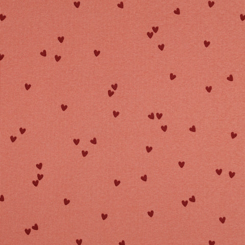 PINK RIB JERSEY HEARTS 06285.007