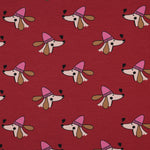 RED FRENCH TERRY DOGS AND HEARTS 06470.005
