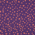PURPLE FRENCH TERRY DOGS AND HEARTS 06470.019
