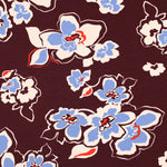 BORDEAUX FRENCH TERRY FLOWERS 06480.010