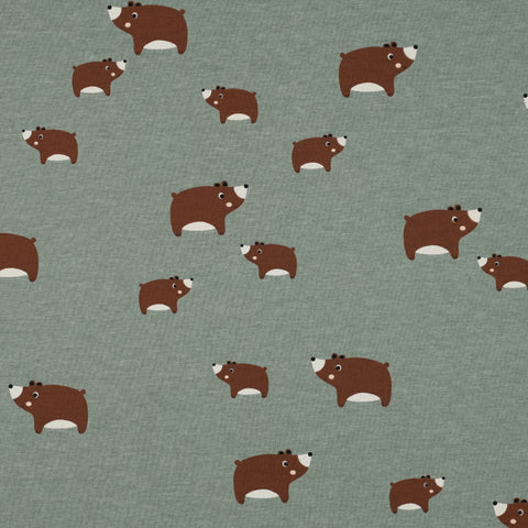 DARK MINT JERSEY MELANGE BEARS 06516.017